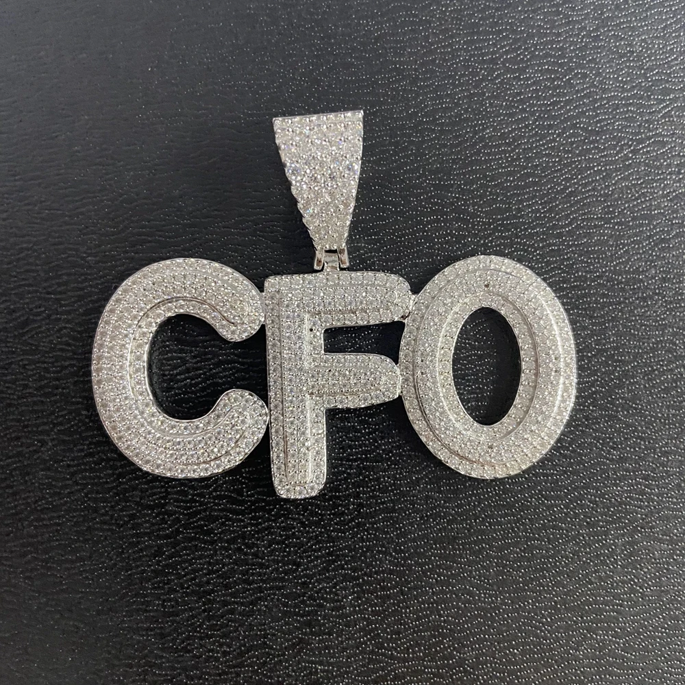 Hip Hop Style S925 Sterling Silver Moissanite Diamonds Letter CFO Pendant Men Jewelry Personality Chain Necklace
Hip Hop Style S925 Sterling Silver Moissanite Diamonds Letter CFO Pendant Men Jewelry Personality Chain Necklace