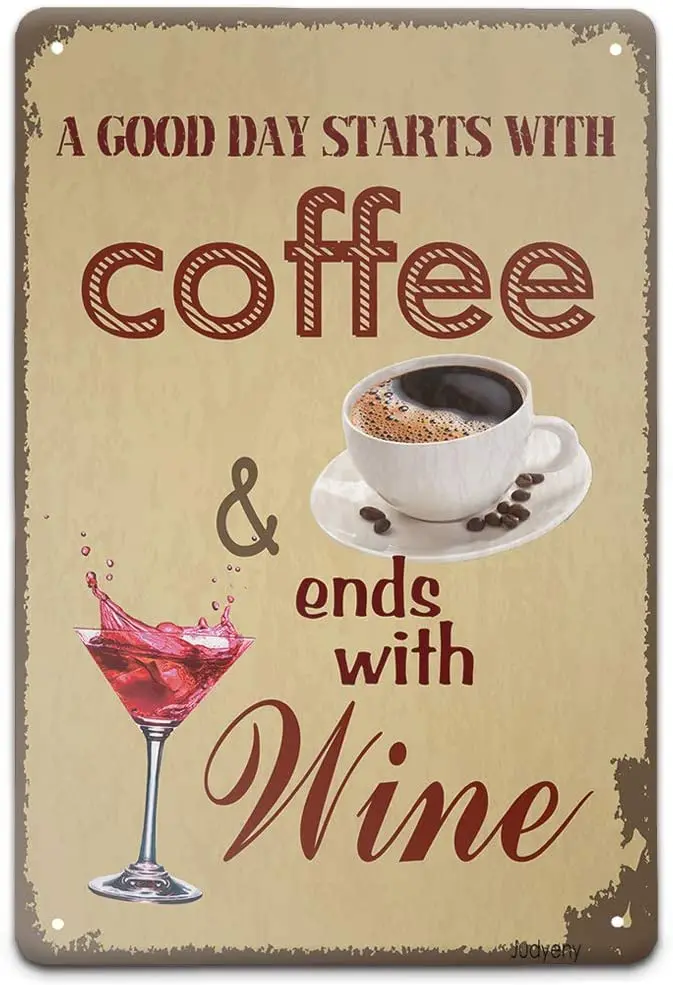 Judyeny Retro Metal Sign Vintage Tin Sign A Good Day Starts with Coffee Sign for Plaque Poster Cafe Wall Art Sign Gift 12 X 8
Judyeny Retro Metal Sign Vintage Tin Sign A Good Day Starts with Coffee Sign for Plaque Poster Cafe Wall Art Sign Gift 12 X 8