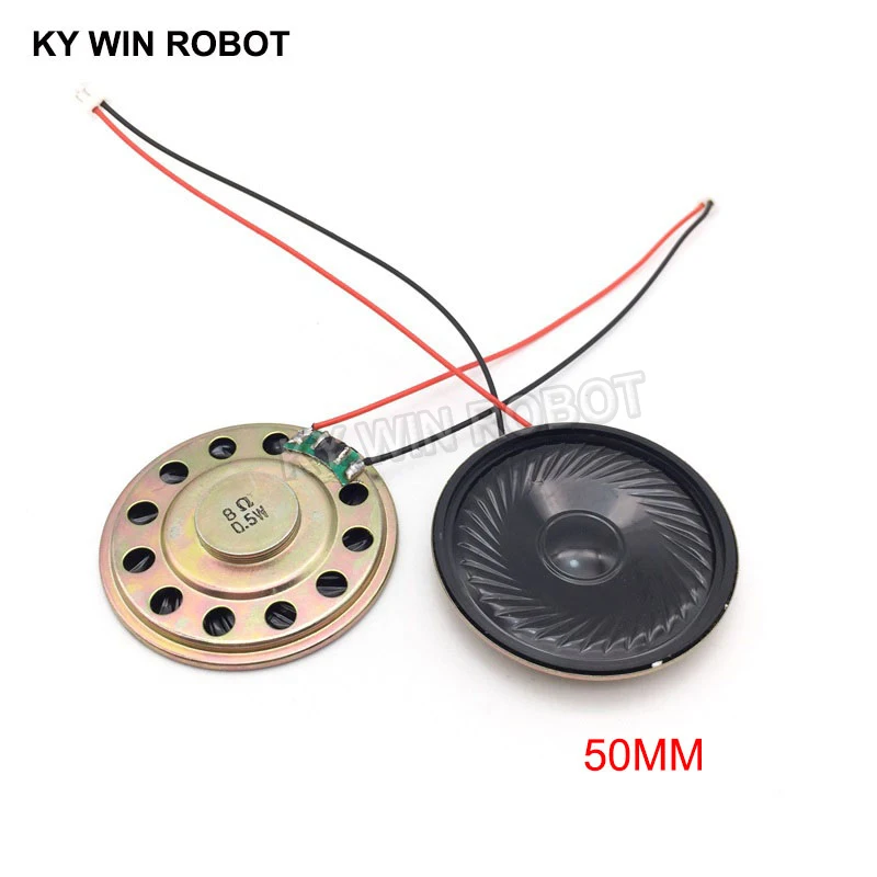 2pcs New Ultra-thin speaker 8 ohms 0.5 watt 0.5W 8R speaker Diameter 50MM 5CM thickness 5MM with PH2.0 terminal wire length 10
2pcs New Ultra-thin speaker 8 ohms 0.5 watt 0.5W 8R speaker Diameter 50MM 5CM thickness 5MM with PH2.0 terminal wire length 10