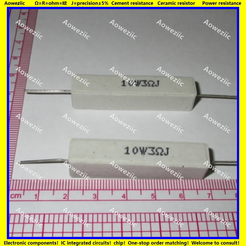 10Pcs RX27 Horizontal cement resistor 10W 3 ohm 3 R 3 RJ 10W3RJ 10W3ohm 10W3R Ceramic Resistance precision 5% Power resistance
10Pcs RX27 Horizontal cement resistor 10W 3 ohm 3 R 3 RJ 10W3RJ 10W3ohm 10W3R Ceramic Resistance precision 5% Power resistance