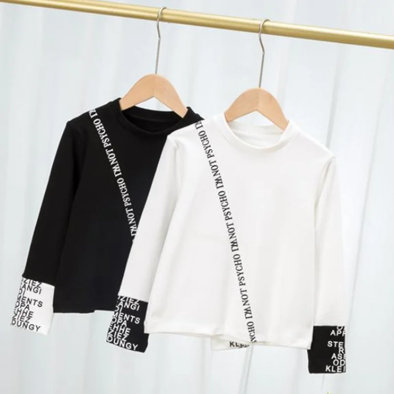 Girls autumn and winter bottoming shirt double-sided velvet children's letter printed T-shirt long-sleeved top winter
Girls autumn and winter bottoming shirt double-sided velvet children's letter printed T-shirt long-sleeved top winter