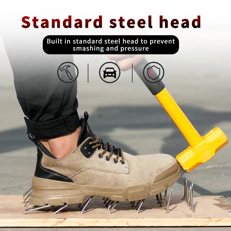 Men Work Shoes High Quality Safety Boots Steel Toe Breathable Lightweight Anti Puncture Outdoor Construction Safety Shoes
Men Work Shoes High Quality Safety Boots Steel Toe Breathable Lightweight Anti Puncture Outdoor Construction Safety Shoes