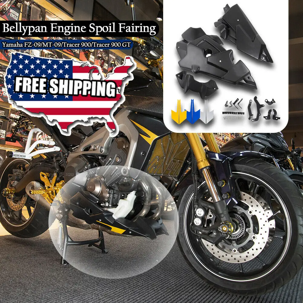 Belly Pan Engine Spoiler Lower Fairing for 2013-2020 Yamaha For FZ-09 FZ09 MT09 Tracer 900 GT 2017 2018 2019 MT 09 Bellypan
Belly Pan Engine Spoiler Lower Fairing for 2013-2020 Yamaha For FZ-09 FZ09 MT09 Tracer 900 GT 2017 2018 2019 MT 09 Bellypan