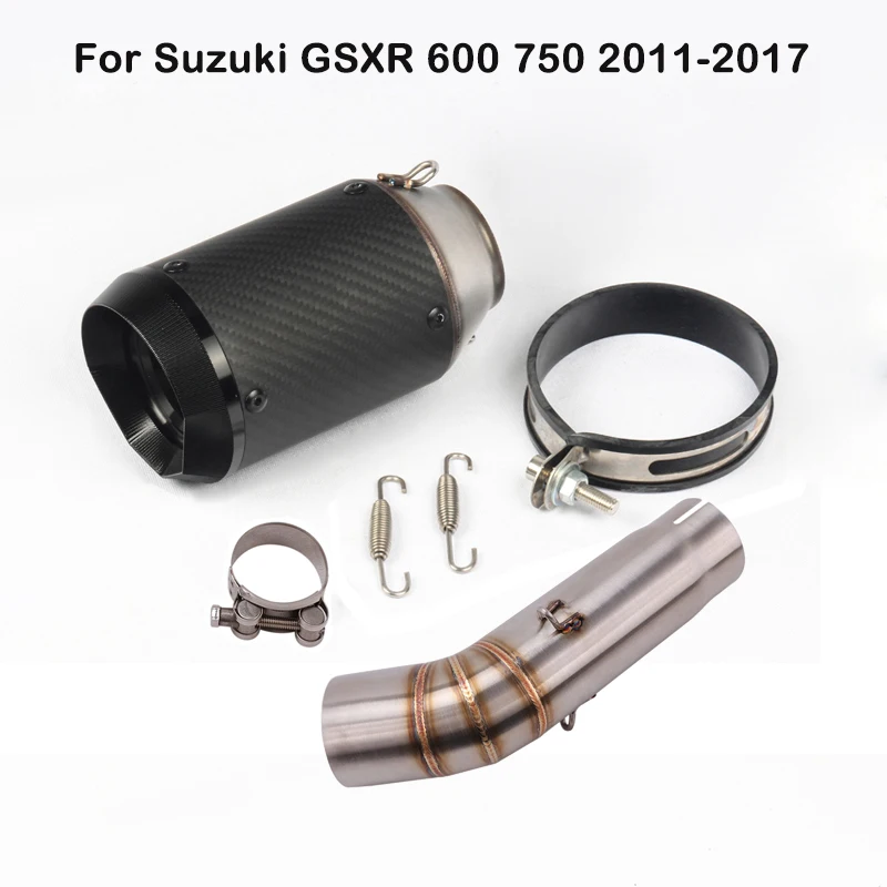 Slip for Suzuki GSXR 600 750 2011-2017 Motor Exhaust Muffler Tips Short Carbon Fiber Mid Link Connect Pipe System
Slip for Suzuki GSXR 600 750 2011-2017 Motor Exhaust Muffler Tips Short Carbon Fiber Mid Link Connect Pipe System