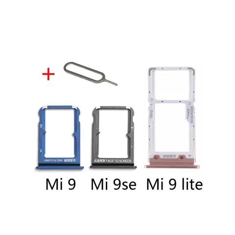 Adattatore vassoio SIM per XIAOMI Mi 9 Lite se 9se 9lite telefono nuovo chip slot per supporto vassoio scheda SIM Micro SD + strumenti