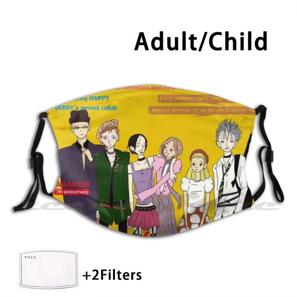 Nana And The Blackstones Mask Cloth Washable DIY Filter Pm2.5 Adult Kids Nana Aiyazawa Trapnest Blackstones Shin Hachi Yasu
Nana And The Blackstones Mask Cloth Washable DIY Filter Pm2.5 Adult Kids Nana Aiyazawa Trapnest Blackstones Shin Hachi Yasu