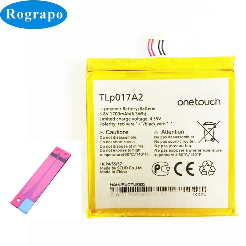 New 1700mAh Replacement Battery for Alcatel One Touch Fire E Mobile Phone Batteries
New 1700mAh Replacement Battery for Alcatel One Touch Fire E Mobile Phone Batteries