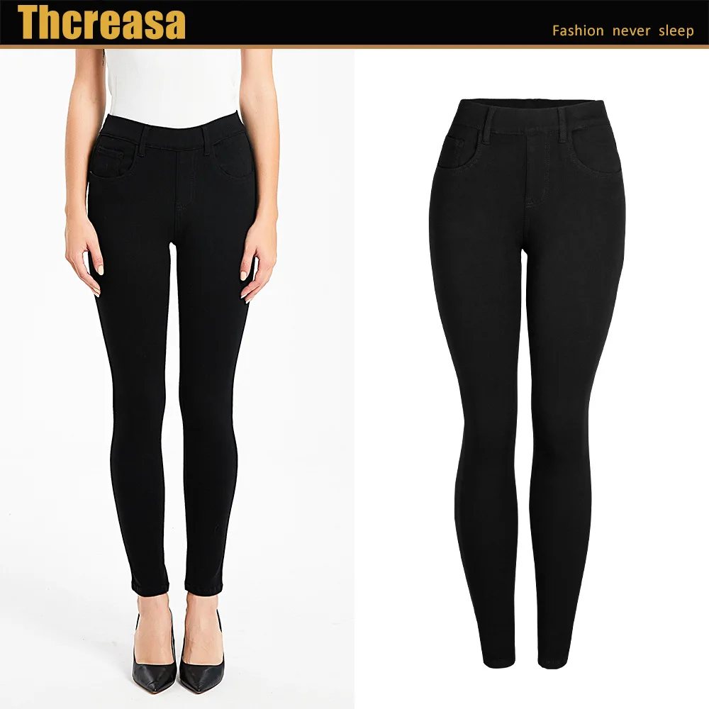 Casual women's pants solid color high elastic thickening autumn and winter pencil pants elasticated waist was jeans women pants
Casual women's pants solid color high elastic thickening autumn and winter pencil pants elasticated waist was jeans women pants