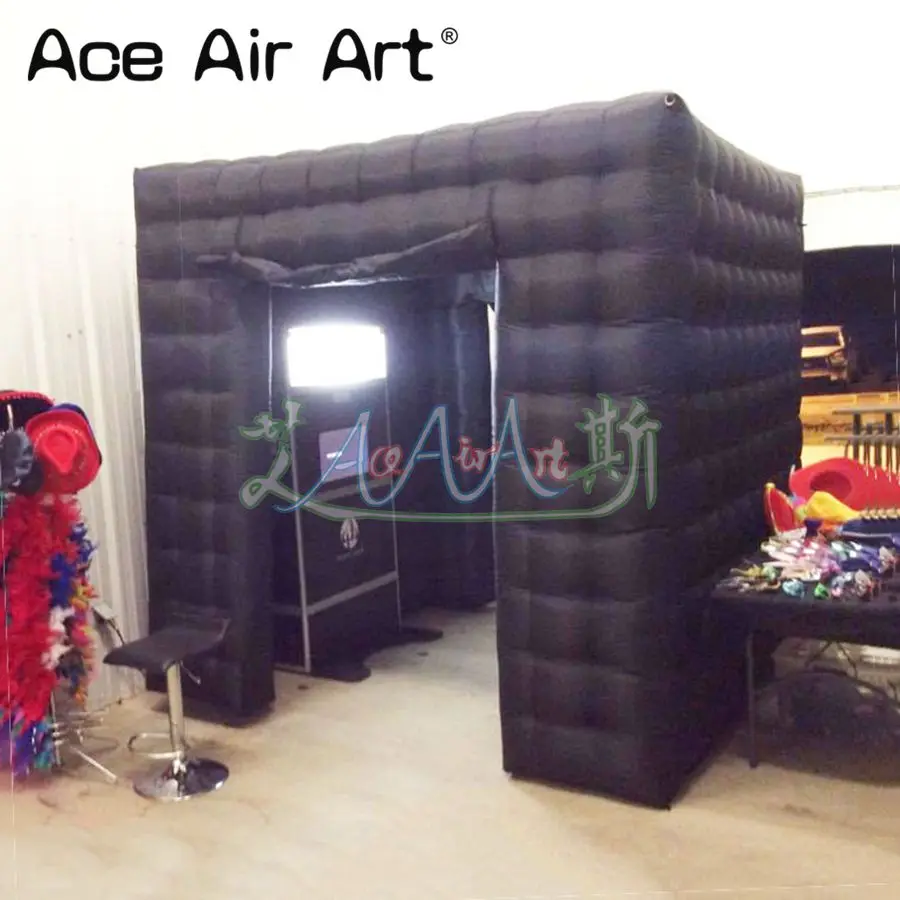 2.4m totally black inflatable photo booth cabinet social booth with curtain for dance party and events without lights
2.4m totally black inflatable photo booth cabinet social booth with curtain for dance party and events without lights