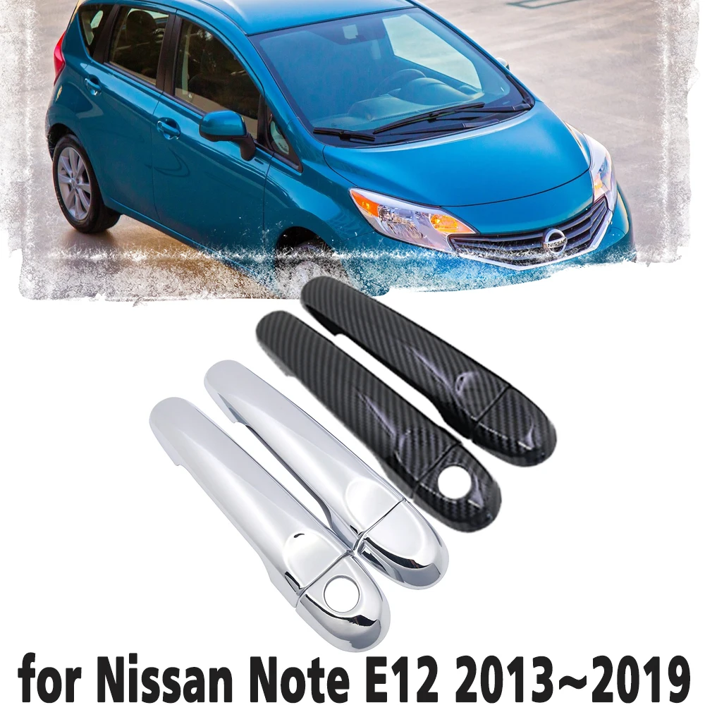 Black Carbon Fiber handle Or Chrome Side Door Cover Trim Set for Nissan Note E12 2013~2019 Car Accessories 2014 2015 2016 2017
Black Carbon Fiber handle Or Chrome Side Door Cover Trim Set for Nissan Note E12 2013~2019 Car Accessories 2014 2015 2016 2017