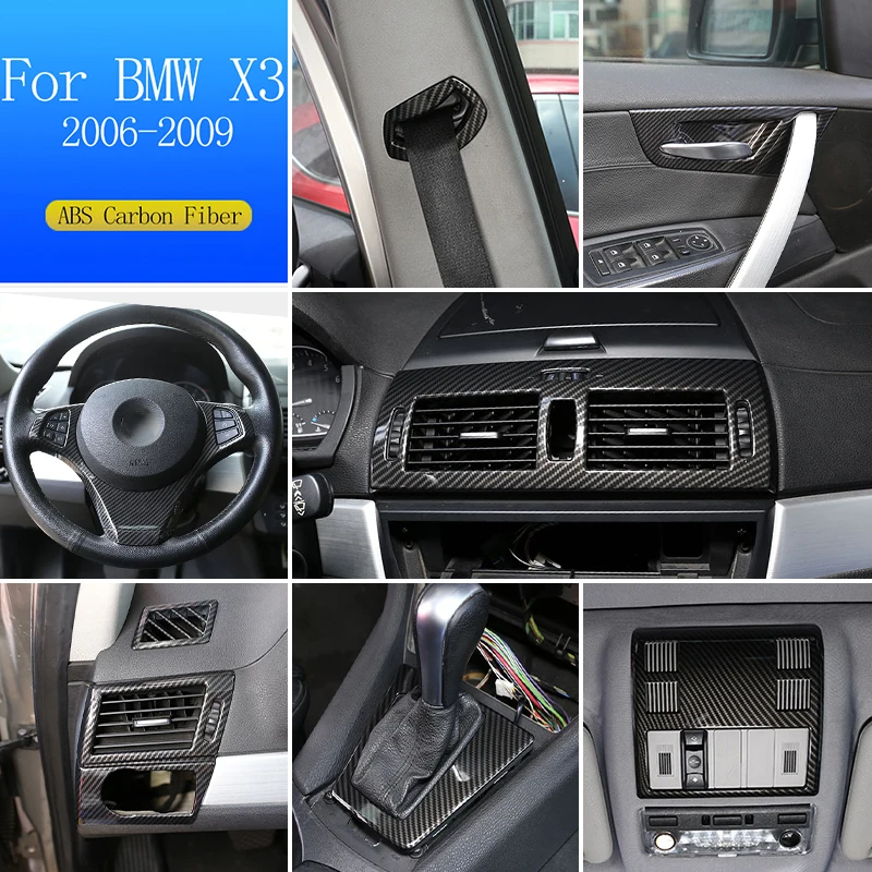 For BMW X3 E83 Modification ABS Chrome/Carbon Car Interior Door Bowl Cover Trim Stickers Car Accessories Interior modification
For BMW X3 E83 Modification ABS Chrome/Carbon Car Interior Door Bowl Cover Trim Stickers Car Accessories Interior modification