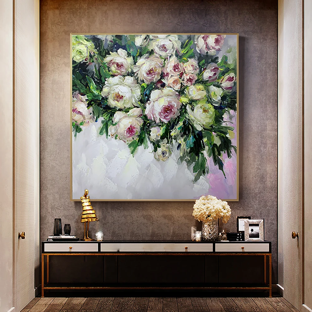 Abstract Wall Art Flower Oil Painting Hand Painted Rose Painting On Canvas For Wedding Decoration Living Room Decorative Picture
Abstract Wall Art Flower Oil Painting Hand Painted Rose Painting On Canvas For Wedding Decoration Living Room Decorative Picture