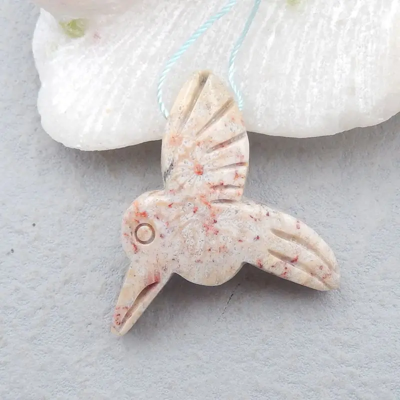 Natural Stone Carved Bird Indonesian Coral Necklace Pendant 38x36x10mm 13g Semiprecious Stone Trendy Jewelry Accessories
Natural Stone Carved Bird Indonesian Coral Necklace Pendant 38x36x10mm 13g Semiprecious Stone Trendy Jewelry Accessories