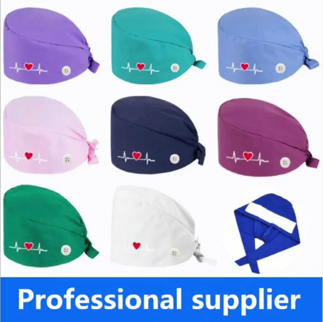 Hot selling working custom nurses caps solid surgical scrub caps with buttons hats nurse hat
Hot selling working custom nurses caps solid surgical scrub caps with buttons hats nurse hat