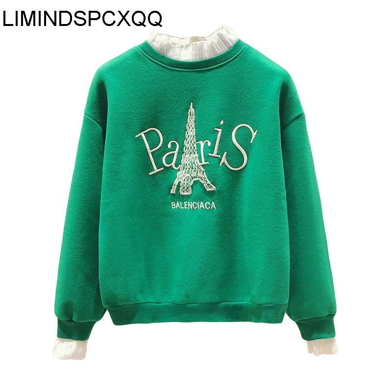 2023 Harajuku Kawaii Clothes Korean Fashion Vintage Pullover Sweatshirts Women Autumn Embroidery Long Sleeve Fake Two-piece Tops
2023 Harajuku Kawaii Clothes Korean Fashion Vintage Pullover Sweatshirts Women Autumn Embroidery Long Sleeve Fake Two-piece Tops