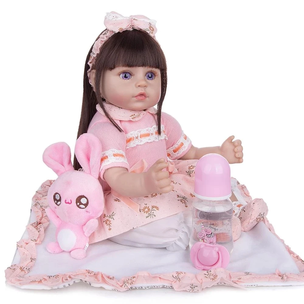 Bebes Dropshipping Reborn Dolls Girl 48 cm Cloth Body Realistic Cute Toys Long Hair Newborn Bebe Doll For Kids Birthday Gift
Bebes Dropshipping Reborn Dolls Girl 48 cm Cloth Body Realistic Cute Toys Long Hair Newborn Bebe Doll For Kids Birthday Gift