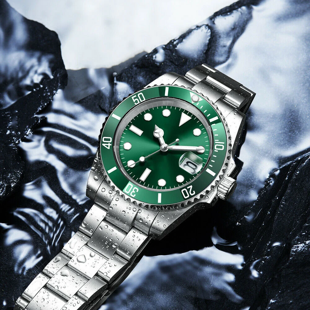 40MM DIY Custom Logo Sapphire NH35 8215Automatic Mechanical Mens WristWatch Sterile Dial Ceramic 10ATM Luminous Sport Male Clock
40MM DIY Custom Logo Sapphire NH35 8215Automatic Mechanical Mens WristWatch Sterile Dial Ceramic 10ATM Luminous Sport Male Clock