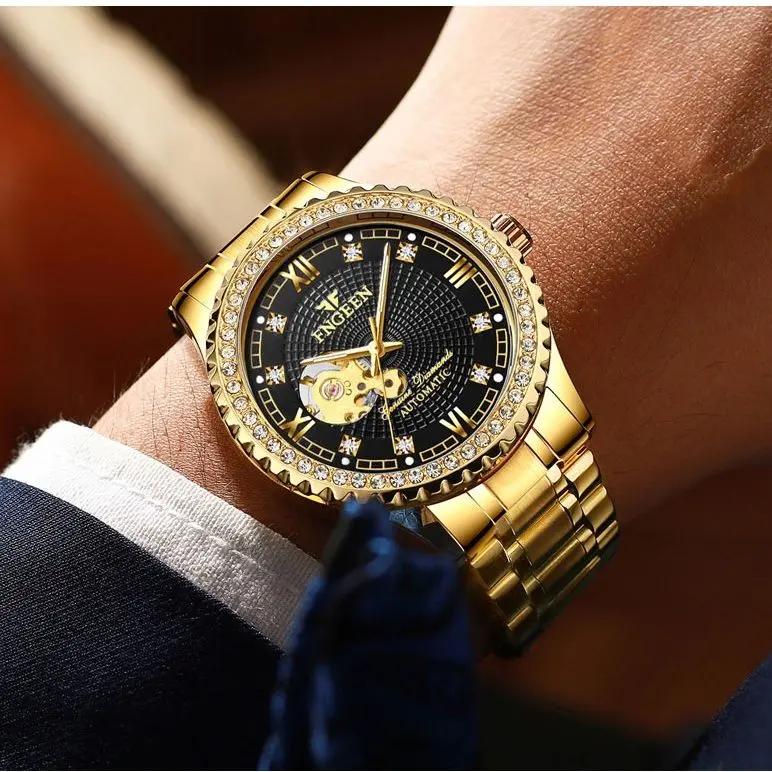 FNGEEN 8073 Men's Watches Clock Luminous Men Automatic Mechanical Watches Stainless Steel Strap Man Wristwatch Gift Reloj Hombre
FNGEEN 8073 Men's Watches Clock Luminous Men Automatic Mechanical Watches Stainless Steel Strap Man Wristwatch Gift Reloj Hombre