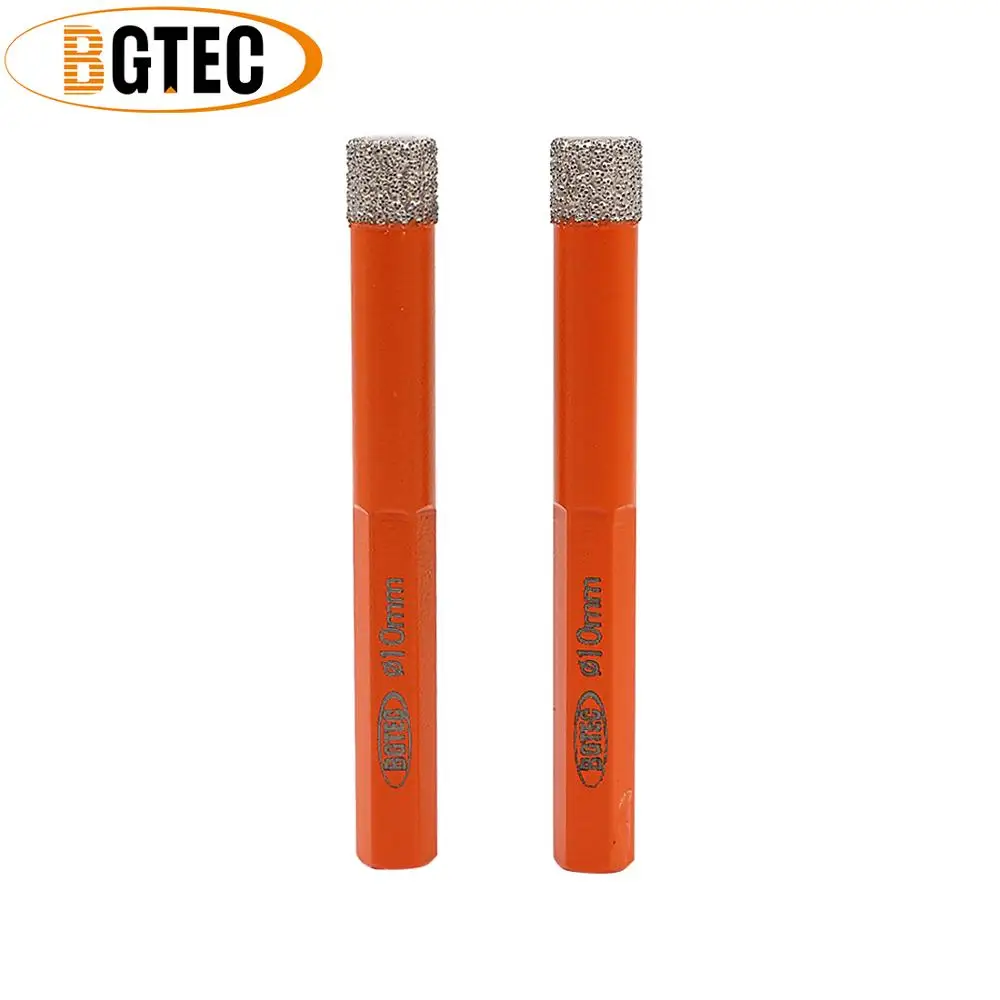 BGTEC 2pcs Hex shank 10mm Vacuum Brazed drilling bits Dry diamond drill bits for ceramie tile granite
BGTEC 2pcs Hex shank 10mm Vacuum Brazed drilling bits Dry diamond drill bits for ceramie tile granite
