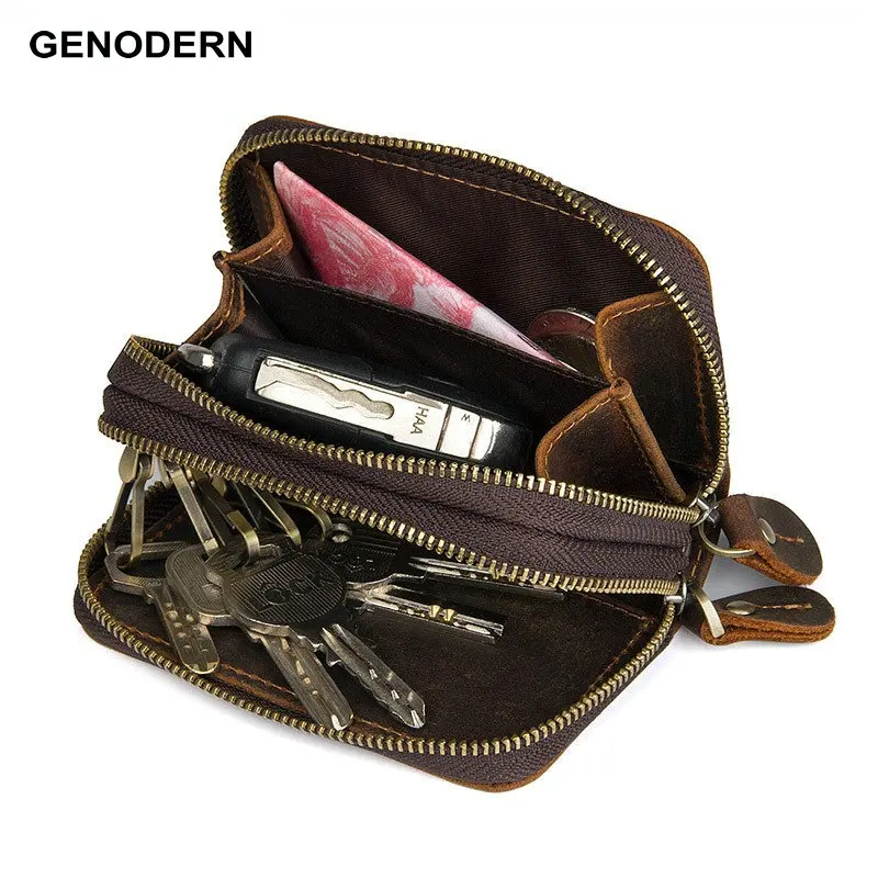 Vintage Genuine Leather Coin Purse with Key Hook Small Mini Wallet Crazy Horse Card Wallet Wrist Band Key Holder for Men
Vintage Genuine Leather Coin Purse with Key Hook Small Mini Wallet Crazy Horse Card Wallet Wrist Band Key Holder for Men