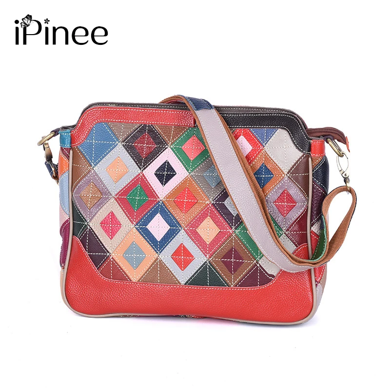 iPinee New Arrived High Quality Genuine Leather Messenger Bags Color Spell Cow Leather Women Shoulder Bag
iPinee New Arrived High Quality Genuine Leather Messenger Bags Color Spell Cow Leather Women Shoulder Bag