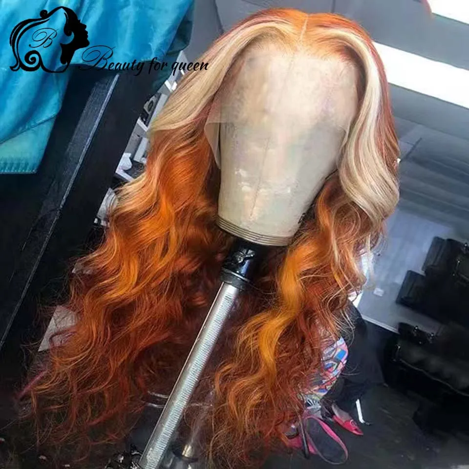 Ginger 60 Orange Brazilian Colored Human Hair Wig 28 Inches Body Wave Cosplay 13x4 HD Lace Frontal Wigs For Women 200 Density
Ginger 60 Orange Brazilian Colored Human Hair Wig 28 Inches Body Wave Cosplay 13x4 HD Lace Frontal Wigs For Women 200 Density