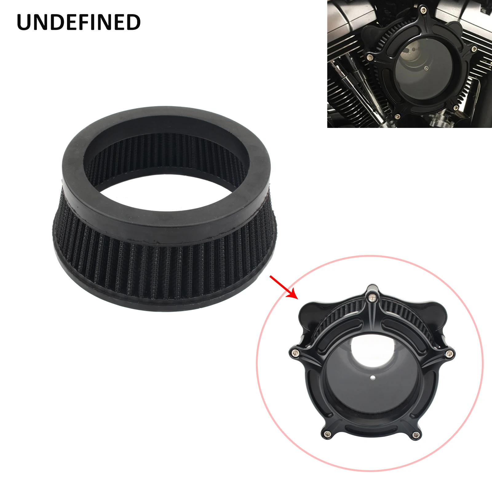 Universal Motorcycle Air Cleaner Intake Filter Replacement Inner Element Black For Harley Touring Sportster XL 883 Softail Dyna
Universal Motorcycle Air Cleaner Intake Filter Replacement Inner Element Black For Harley Touring Sportster XL 883 Softail Dyna