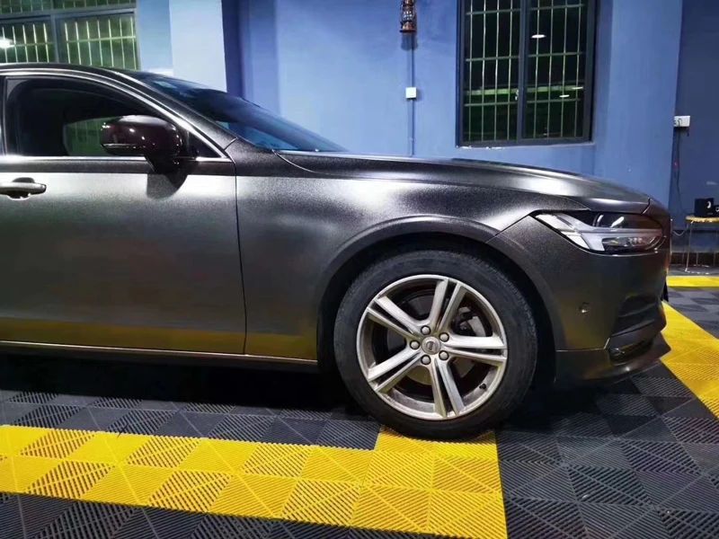 Highest Quality Heavy Metal Titanium Grey Vinyl Wrap Dark Gray Metallic Car Wrapping Foil Roll Adhesive Air Release
Highest Quality Heavy Metal Titanium Grey Vinyl Wrap Dark Gray Metallic Car Wrapping Foil Roll Adhesive Air Release