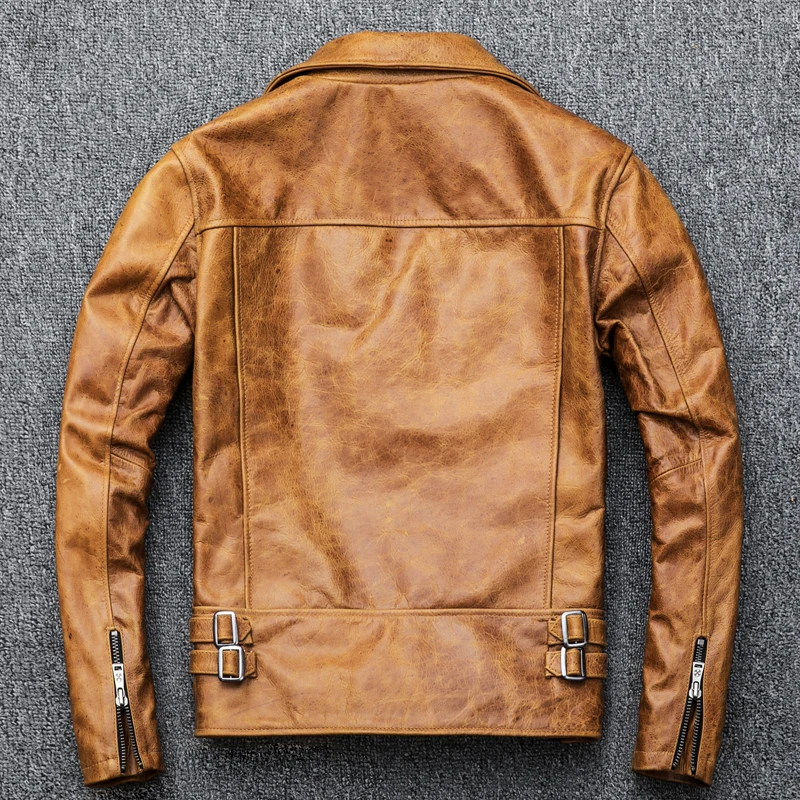 Vintage Genuine Men Winter Clothes 2020 Streetwear Slim Fit Real Cow Coat Mens Leather Jacket 1709
Vintage Genuine Men Winter Clothes 2020 Streetwear Slim Fit Real Cow Coat Mens Leather Jacket 1709