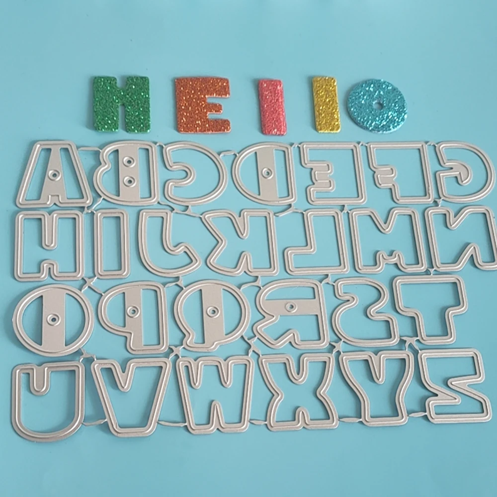 New and exquisite 26 English letters metal cutting dies DIY scrapbook card making photo album photo frame decoration crafts
New and exquisite 26 English letters metal cutting dies DIY scrapbook card making photo album photo frame decoration crafts