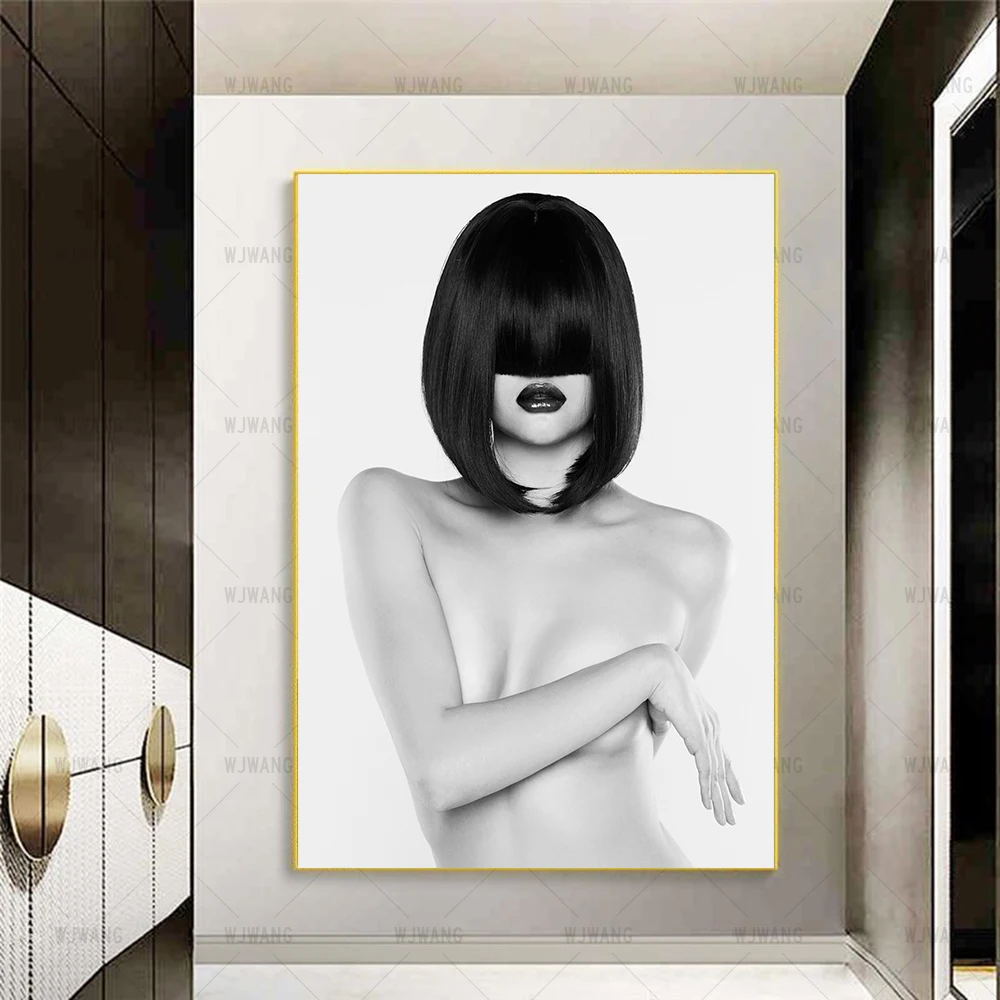 Fashion Sexy Model Black White Art Poster Picture Print Wall Art Canvas Painting for Home Wall Decor Bedroom Living Room Decor
Fashion Sexy Model Black White Art Poster Picture Print Wall Art Canvas Painting for Home Wall Decor Bedroom Living Room Decor