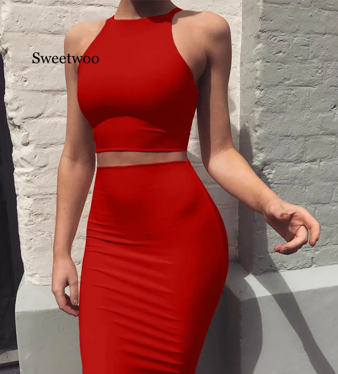 Sexy Club Black Blue Red Yellow Two Piece Bodycon Dress Women Summer Clothes Off Shoulder Midi Dress Woman Party Dresses
Sexy Club Black Blue Red Yellow Two Piece Bodycon Dress Women Summer Clothes Off Shoulder Midi Dress Woman Party Dresses