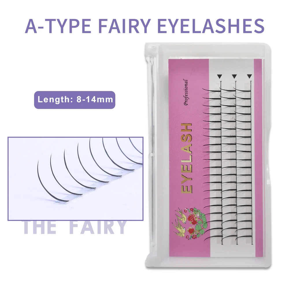 A Shape type Fairy Eyelash Makeup Single Eyelash Clustered False Eelashes Premade Spikes Eyelashes Individual Eyelash Extension
A Shape type Fairy Eyelash Makeup Single Eyelash Clustered False Eelashes Premade Spikes Eyelashes Individual Eyelash Extension