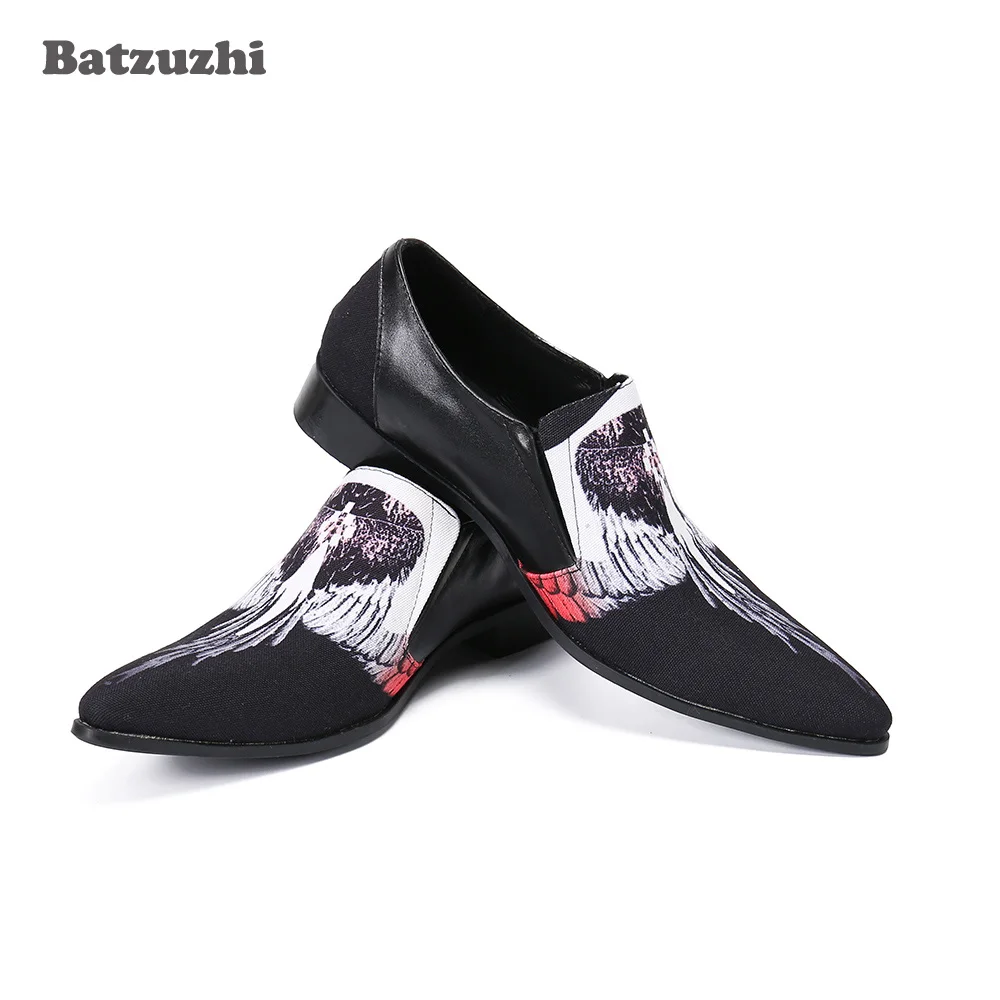 Batzuzhi Men's Shoes Personality Rock Black Leather Dress Shoes Men Print Business, Party and Wedding Men Shoes Zapatos Hombre
Batzuzhi Men's Shoes Personality Rock Black Leather Dress Shoes Men Print Business, Party and Wedding Men Shoes Zapatos Hombre