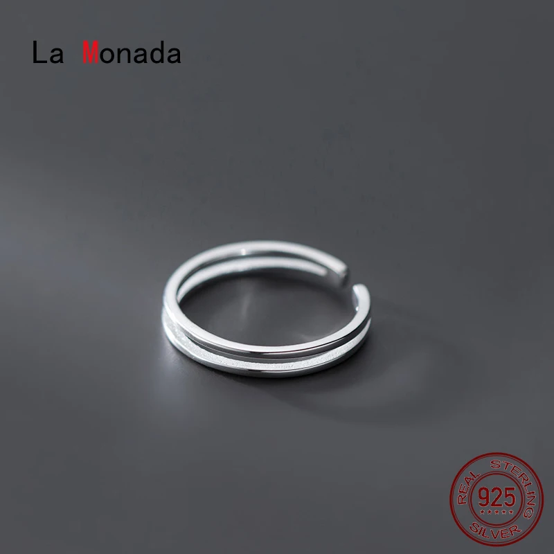 La Monada 48-55mm 925 Sterling Silver Rings For Women Open Resizable Adjustable Layered Ring Finger Silver 925 Jewelry Simple
La Monada 48-55mm 925 Sterling Silver Rings For Women Open Resizable Adjustable Layered Ring Finger Silver 925 Jewelry Simple