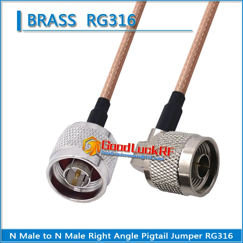 1X Pcs L16 N Male to N Male Right Angle 90 Degree plug Pigtail Jumper RG316 Extend cable copper RF Connector Coaxial Low Loss
1X Pcs L16 N Male to N Male Right Angle 90 Degree plug Pigtail Jumper RG316 Extend cable copper RF Connector Coaxial Low Loss