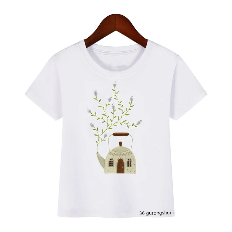 Teapot House Tree Pattern Print T Shirt T-shirt Boy Girl Cute Kid Clothes Cartoon Summer Short-sleeved Children Tops Wholesale
Teapot House Tree Pattern Print T Shirt T-shirt Boy Girl Cute Kid Clothes Cartoon Summer Short-sleeved Children Tops Wholesale