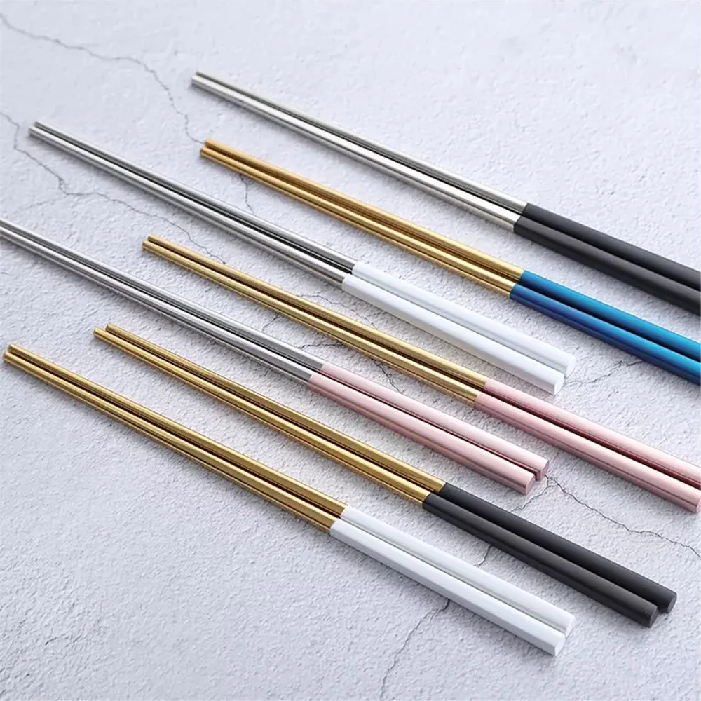 Luxury 304 Stainless Steel Square Metal Chopsticks Household Gold-Plated Chopsticks Japanese-style 1 Pair Of Japanese Chopsticks
Luxury 304 Stainless Steel Square Metal Chopsticks Household Gold-Plated Chopsticks Japanese-style 1 Pair Of Japanese Chopsticks