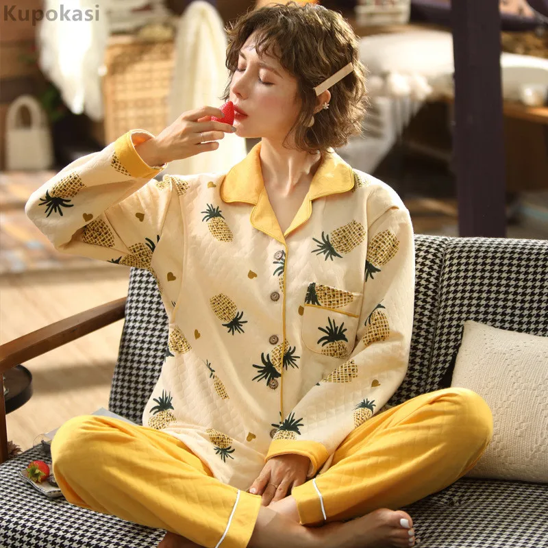 Kupokasi Women 2 Pieces Pajamas Set Cotton Cute Plus Printing Soft Breastfeeding Long Sleeve Spring Autumn Animal Sleepwear
Kupokasi Women 2 Pieces Pajamas Set Cotton Cute Plus Printing Soft Breastfeeding Long Sleeve Spring Autumn Animal Sleepwear