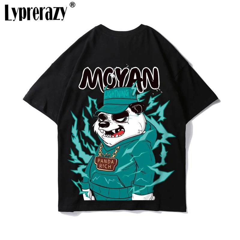 Lyprerazy Hip Hop Streetwear Men T Shirt Fashion Chinese Style Panda Printing Casual T-Shirt Oversized Tops Tees
Lyprerazy Hip Hop Streetwear Men T Shirt Fashion Chinese Style Panda Printing Casual T-Shirt Oversized Tops Tees