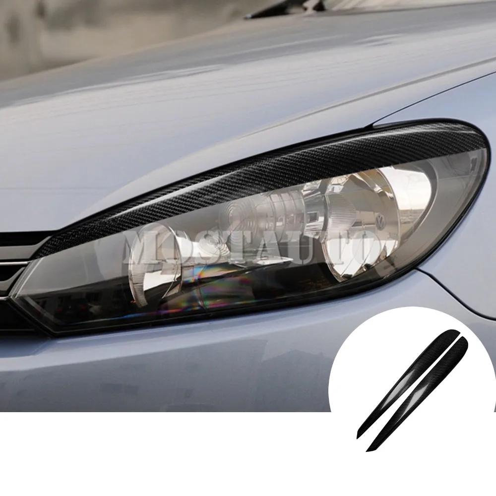 For Volkswagen VW Golf 6 MK6 GTI Real Carbon Fiber Exterior Headlight Cover Eyelid Eyebrow Trim 2008-2012 2pcs Car Accessories
For Volkswagen VW Golf 6 MK6 GTI Real Carbon Fiber Exterior Headlight Cover Eyelid Eyebrow Trim 2008-2012 2pcs Car Accessories