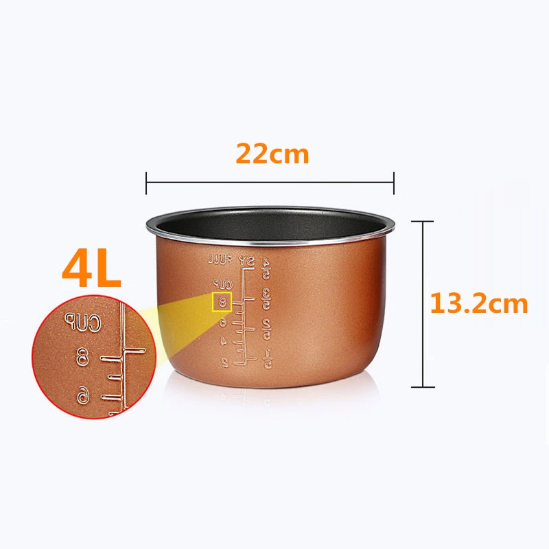 4L Electric Pressure Cooker Liner Multicooker Bowl Liter Non-stick Pan Double SprayThickening
4L Electric Pressure Cooker Liner Multicooker Bowl Liter Non-stick Pan Double SprayThickening