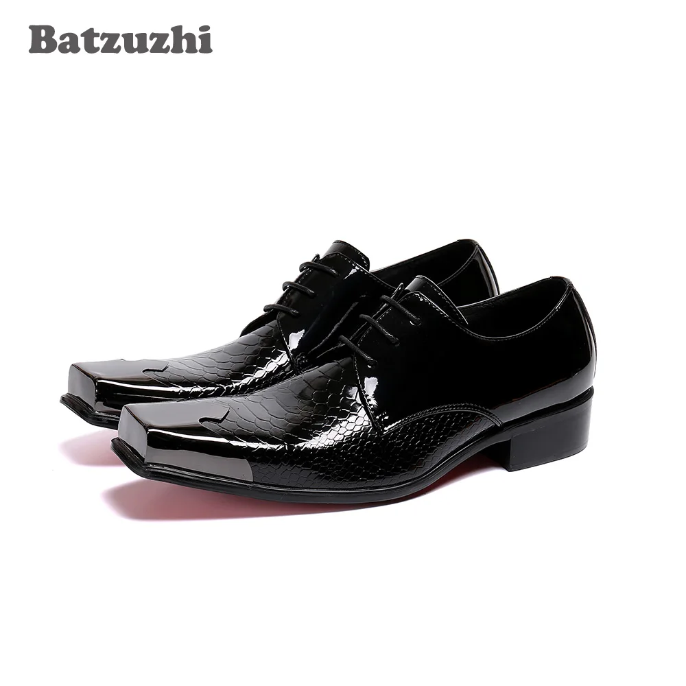 Batzuzhi Italian Type Men's Shoes Square Toe Black Leather Dress Shoes Men Lace-up Business Leather Shoes zapatos de hombre
Batzuzhi Italian Type Men's Shoes Square Toe Black Leather Dress Shoes Men Lace-up Business Leather Shoes zapatos de hombre