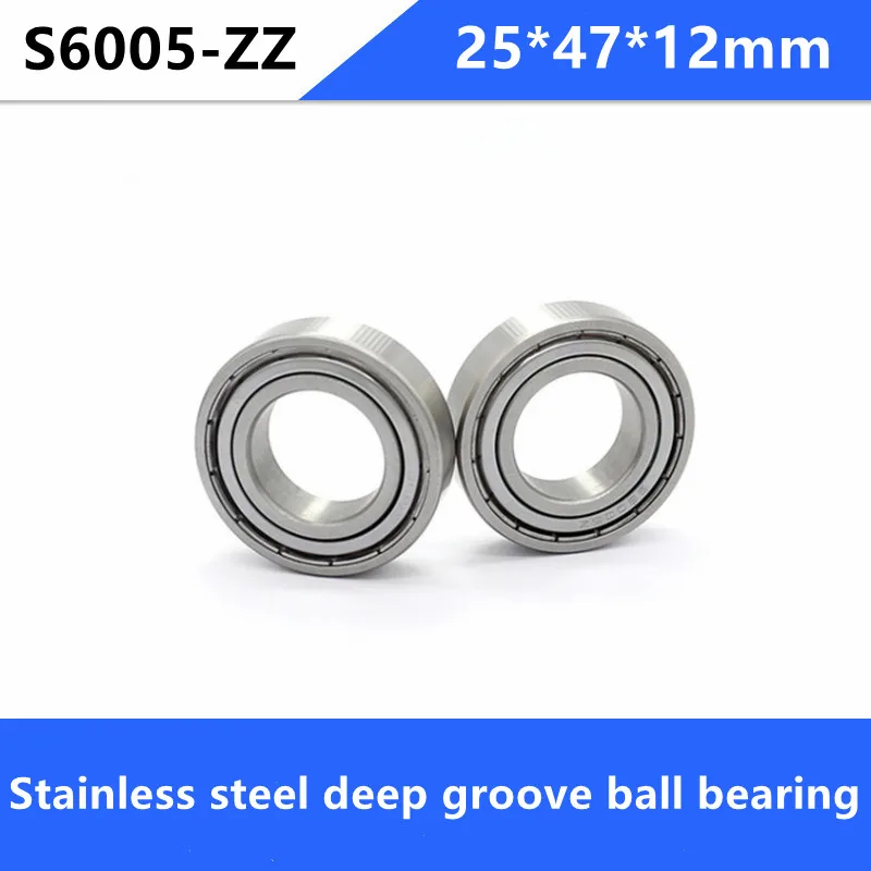10pc/lot S6005ZZ 25x47x12 stainless steel 440C deep groove ball bearing S6005 -2Z 6005 25*47*12 mm
10pc/lot S6005ZZ 25x47x12 stainless steel 440C deep groove ball bearing S6005 -2Z 6005 25*47*12 mm