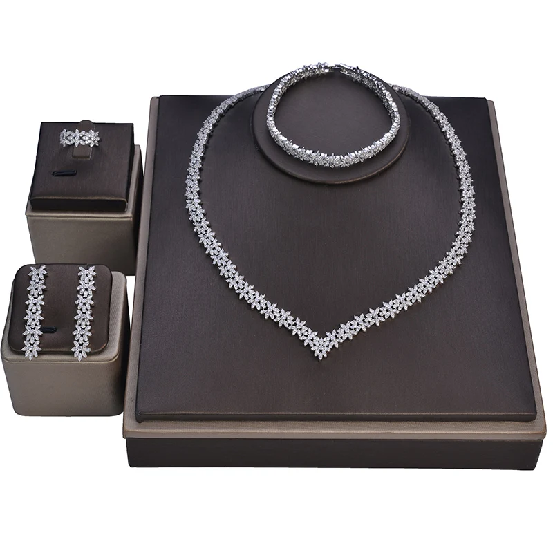 Jewelry Set HADIYANA Wedding Necklace Earrings Ring Bracelet Gorgeous Elegant Set For Women Zircon CN1113 Haar Sieraden Bruiloft
Jewelry Set HADIYANA Wedding Necklace Earrings Ring Bracelet Gorgeous Elegant Set For Women Zircon CN1113 Haar Sieraden Bruiloft