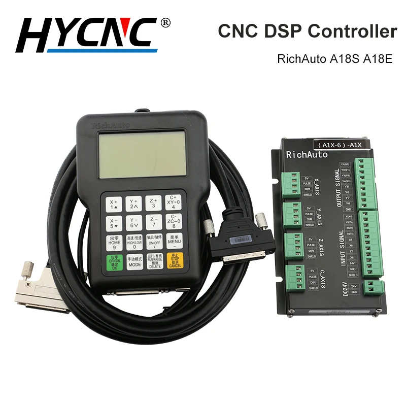 Richauto Control ler DSP A18 4-осевая USB связь система управления движением CNC маршрутизатор автоматическое сменное устройство для станков
Richauto Control ler DSP A18 4-осевая USB связь система управления движением CNC маршрутизатор автоматическое сменное устройство для станков