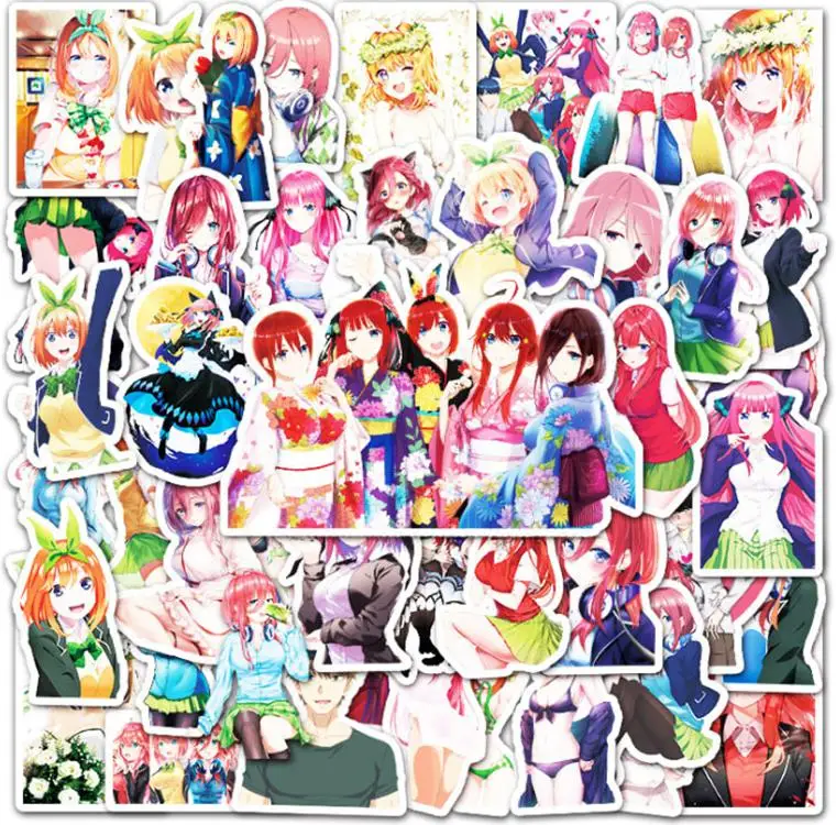 10/30/50pcs Japanese Anime Quintile Bride Skateboard Travel Suitcase Phone Laptop Luggage Stickers Diy Kids Girl Toys
10/30/50pcs Japanese Anime Quintile Bride Skateboard Travel Suitcase Phone Laptop Luggage Stickers Diy Kids Girl Toys