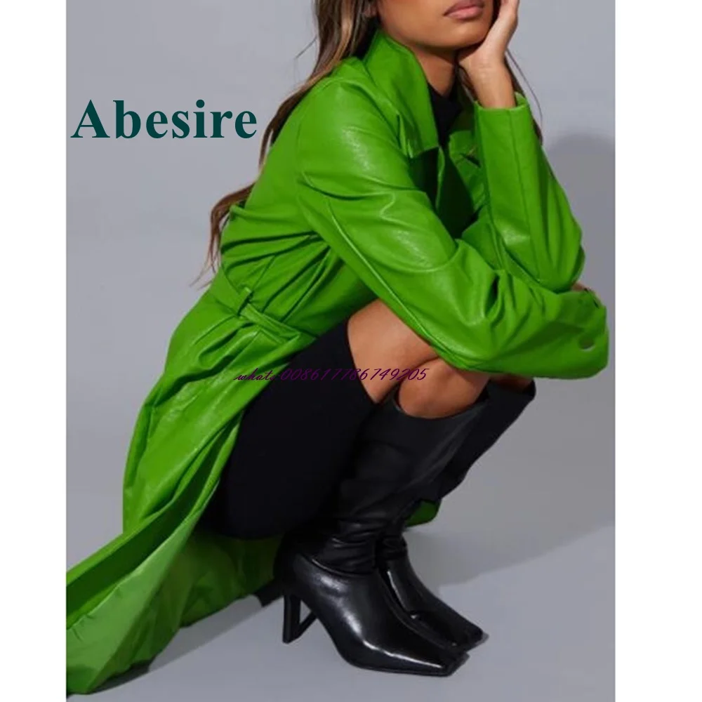 Abesire Square Toe Knee High Boots Black Leather Side Zipper Chunky Heel Long Boots Winter Women Shoes New Arrival Fashion Boots
Abesire Square Toe Knee High Boots Black Leather Side Zipper Chunky Heel Long Boots Winter Women Shoes New Arrival Fashion Boots