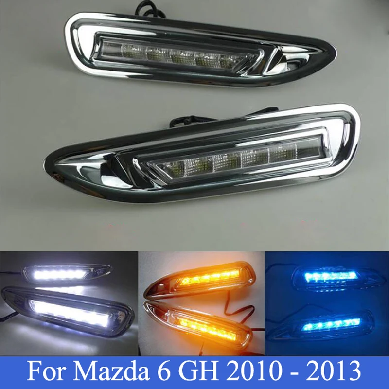 CAPQX A pair set LED Refit Front driving light DRL For Mazda 6 GH 2010 2011 2012 2013 Running lamp daytime bumper lamp
CAPQX A pair set LED Refit Front driving light DRL For Mazda 6 GH 2010 2011 2012 2013 Running lamp daytime bumper lamp