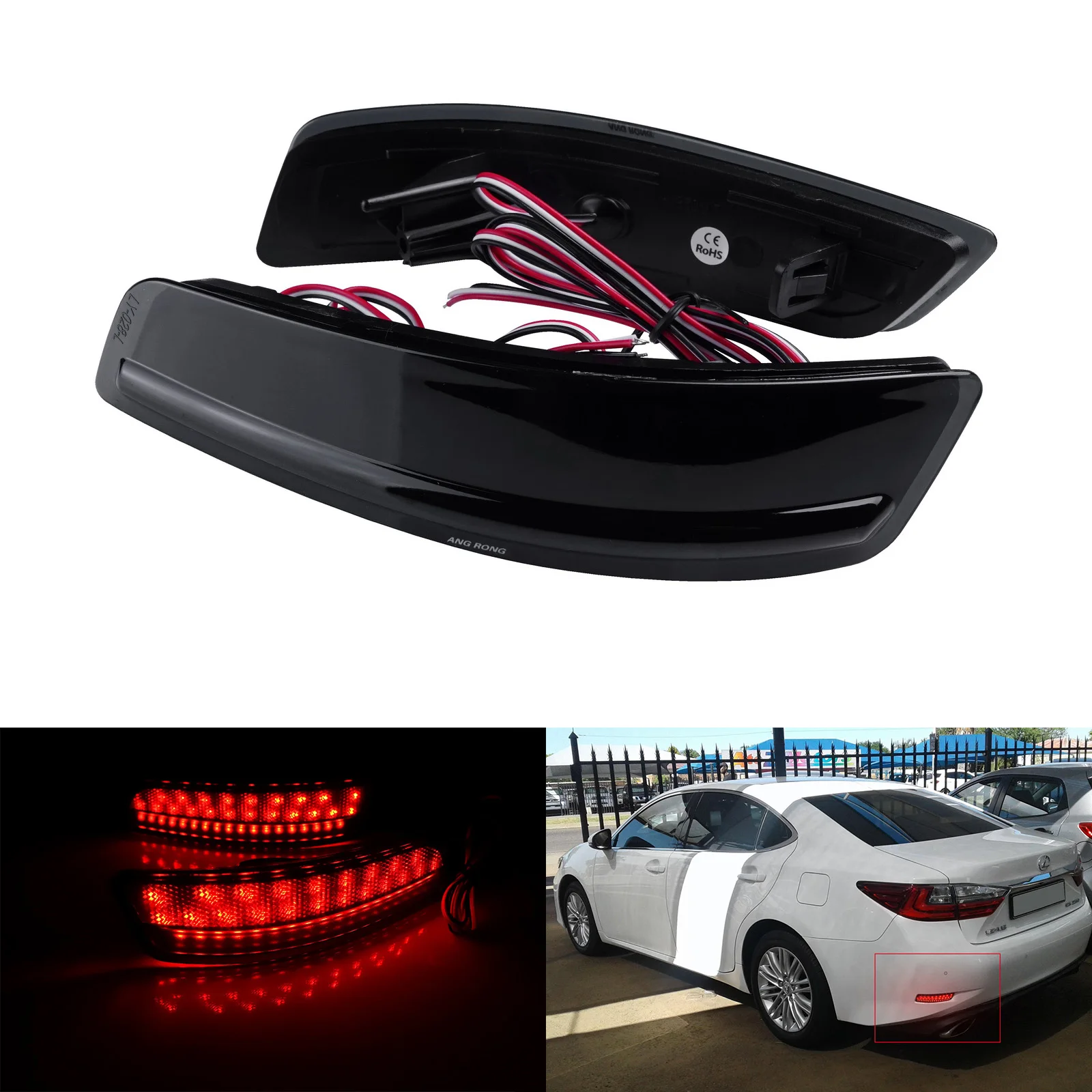 ANGRONG 2X светодиодный задний бампер отражатель задний стоп-сигнал для Lexus GS ES Toyota Corolla
ANGRONG 2X светодиодный задний бампер отражатель задний стоп-сигнал для Lexus GS ES Toyota Corolla
